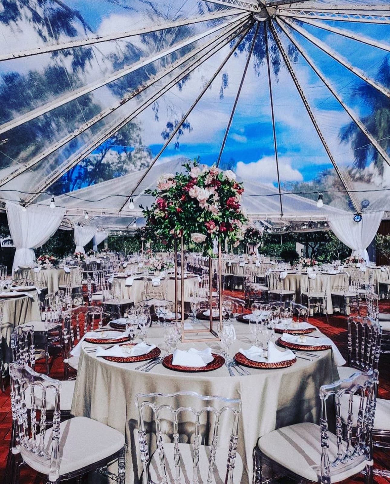 Casamento decorado com flores no The Wedding Terrace