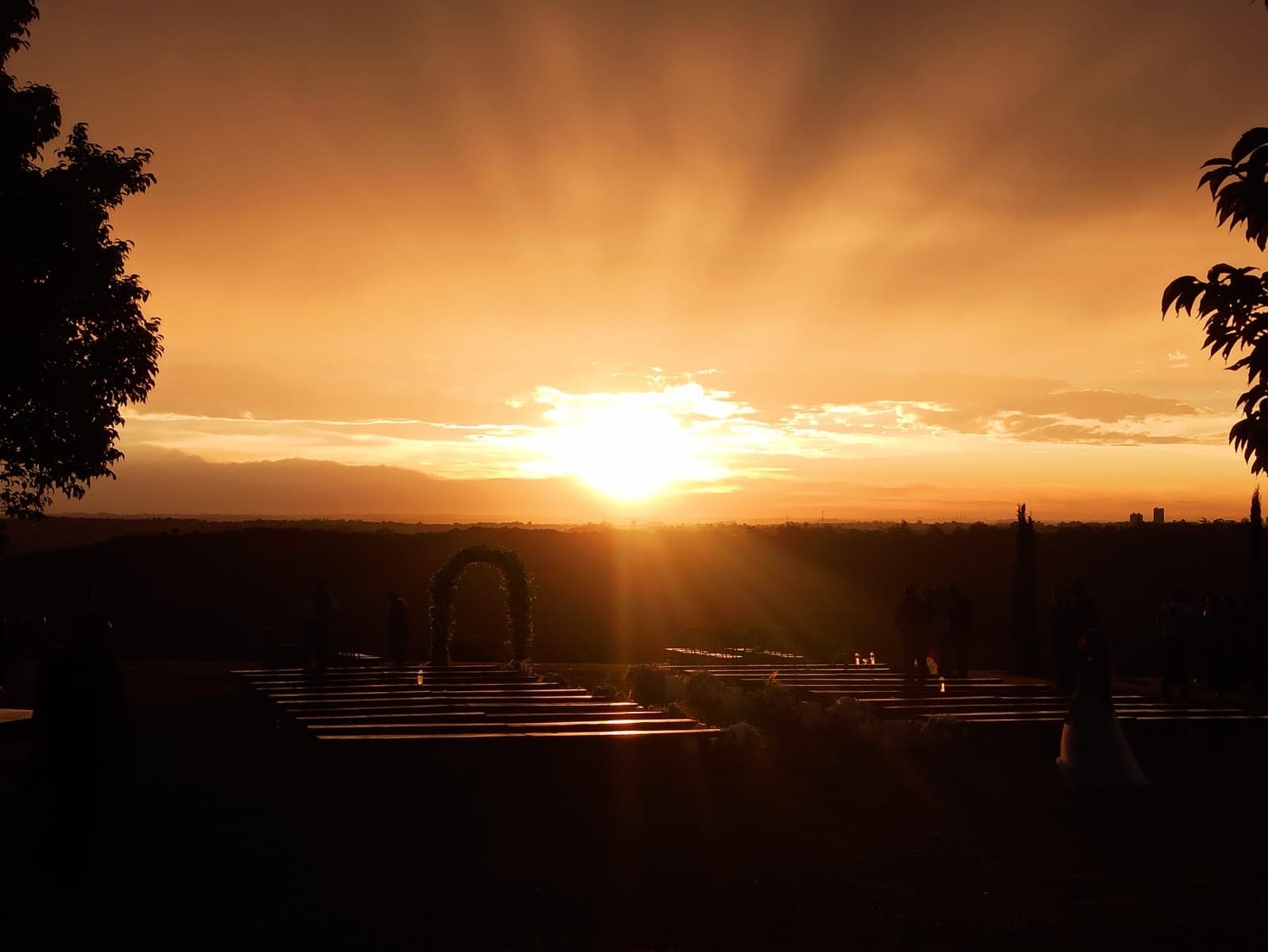 Pôr do sol visto do altar da Xakara